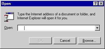 The Open dialog box