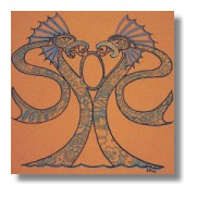 Pagan Art -Snake Heads Thumbnail.